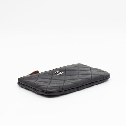 Mini O Case Pouch Black Leather