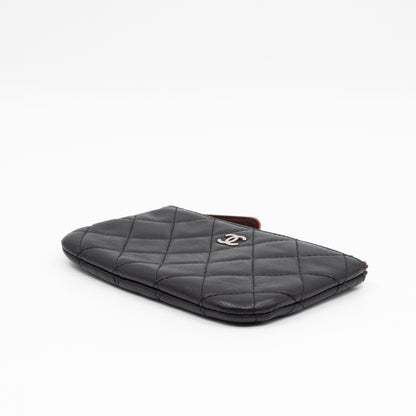 Mini O Case Pouch Black Leather