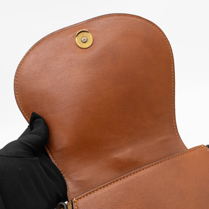 Small Nile Bracelet Bag Brown Leather