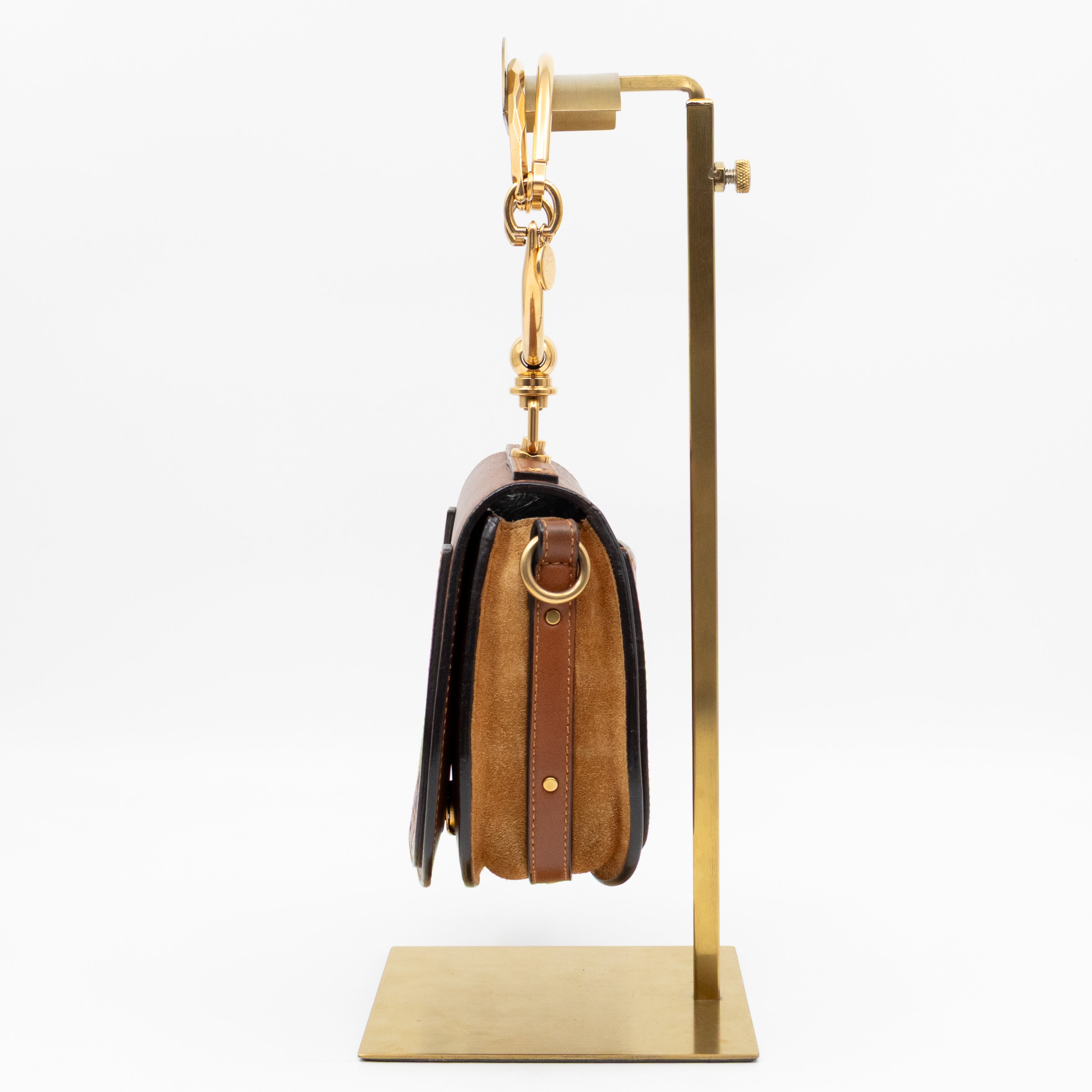 Small Nile Bracelet Bag Brown Leather