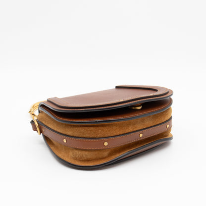 Small Nile Bracelet Bag Brown Leather