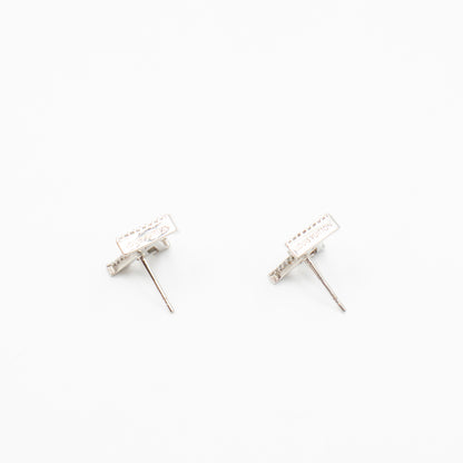 Iconic Crystal Earrings Silver
