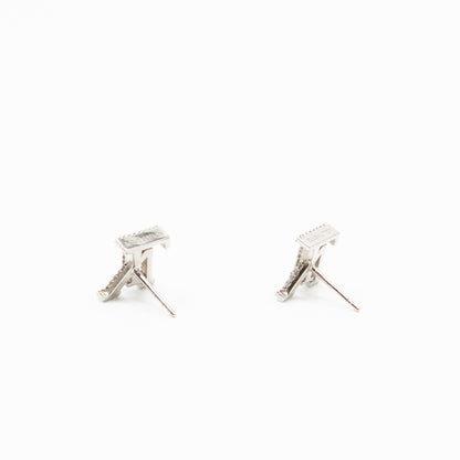 Iconic Crystal Earrings Silver