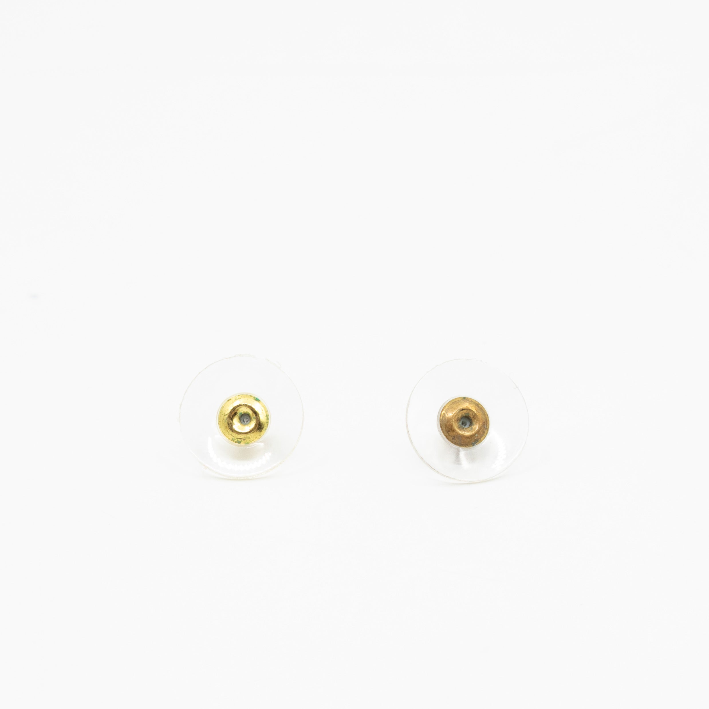 Perfume Bottle 5 Pearl Drop Earrings White Light Gold