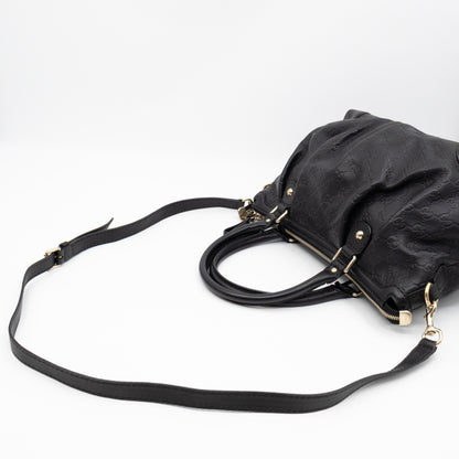 Sukey Medium Top Handle Tote Black Guccissima Leather