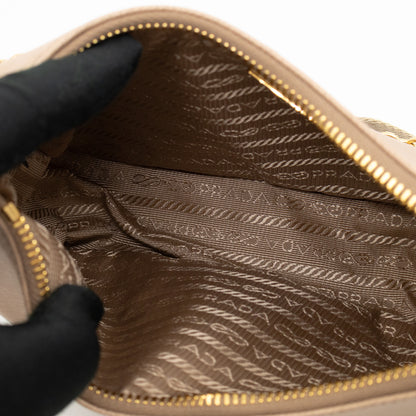 Re-Edition 2005 Cameo Beige Saffiano Leather