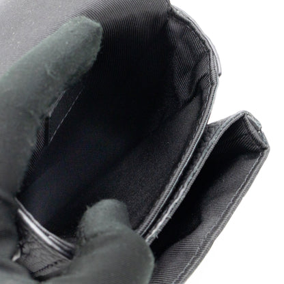 S-Lock Vertical Wallet Black Taurillon Monogram Leather