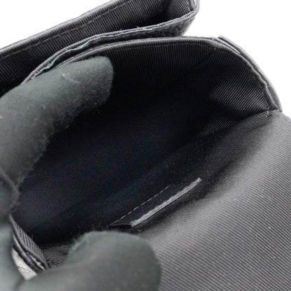 S-Lock Vertical Wallet Black Taurillon Monogram Leather