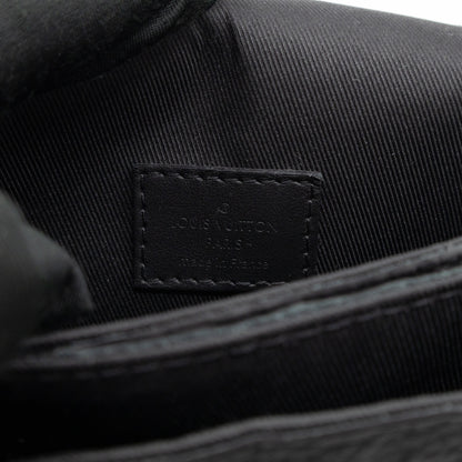 S-Lock Vertical Wallet Black Taurillon Monogram Leather