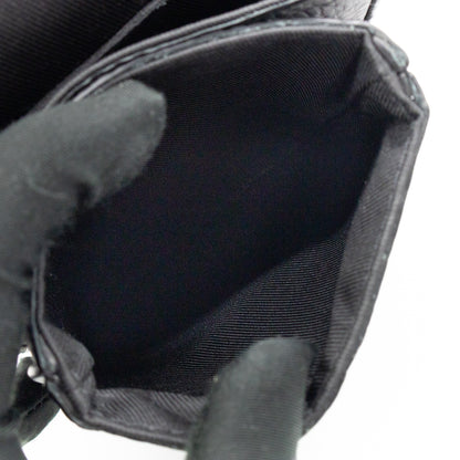 S-Lock Vertical Wallet Black Taurillon Monogram Leather