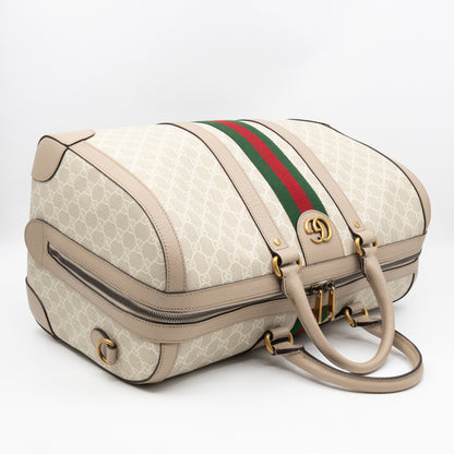 Savoy Medium Duffle Bag Beige GG Supreme