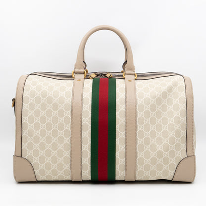Savoy Medium Duffle Bag Beige GG Supreme
