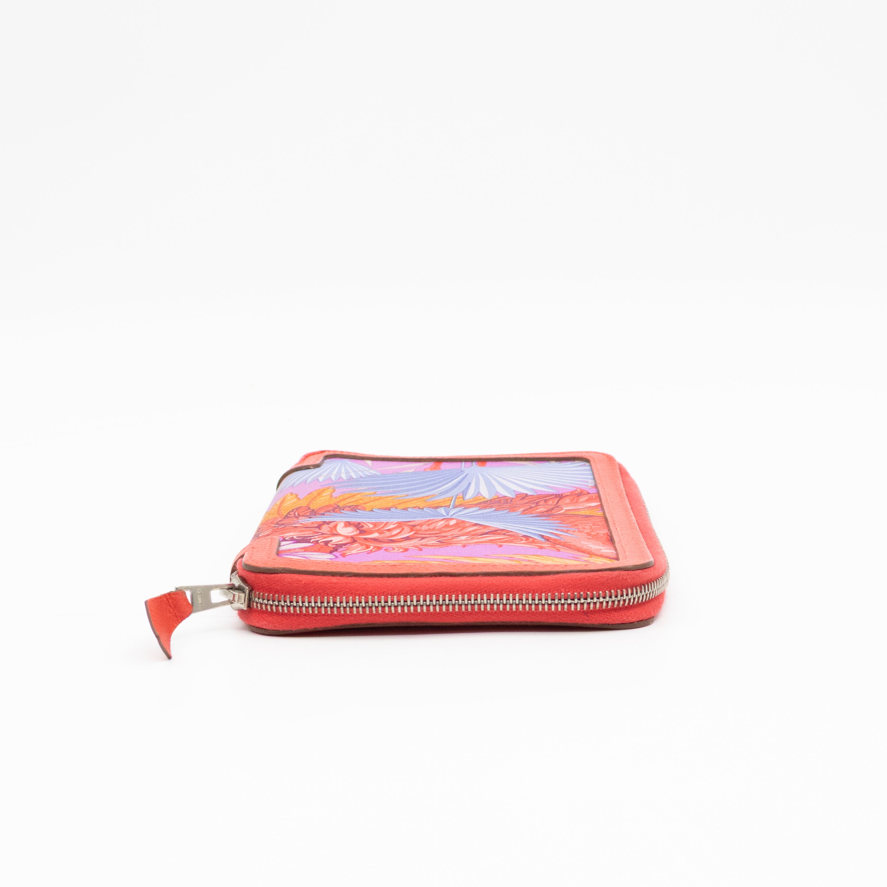 Soie-Cool Wallet Rose Jaipur Epsom Leather & Silk