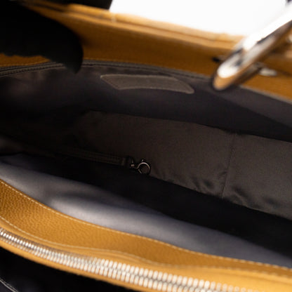 GST Grand Shopping Tote Dark Beige Caviar Silver
