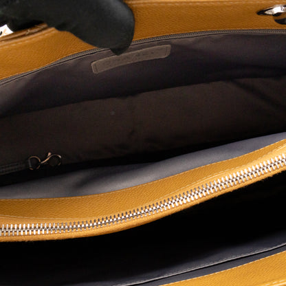 GST Grand Shopping Tote Dark Beige Caviar Silver