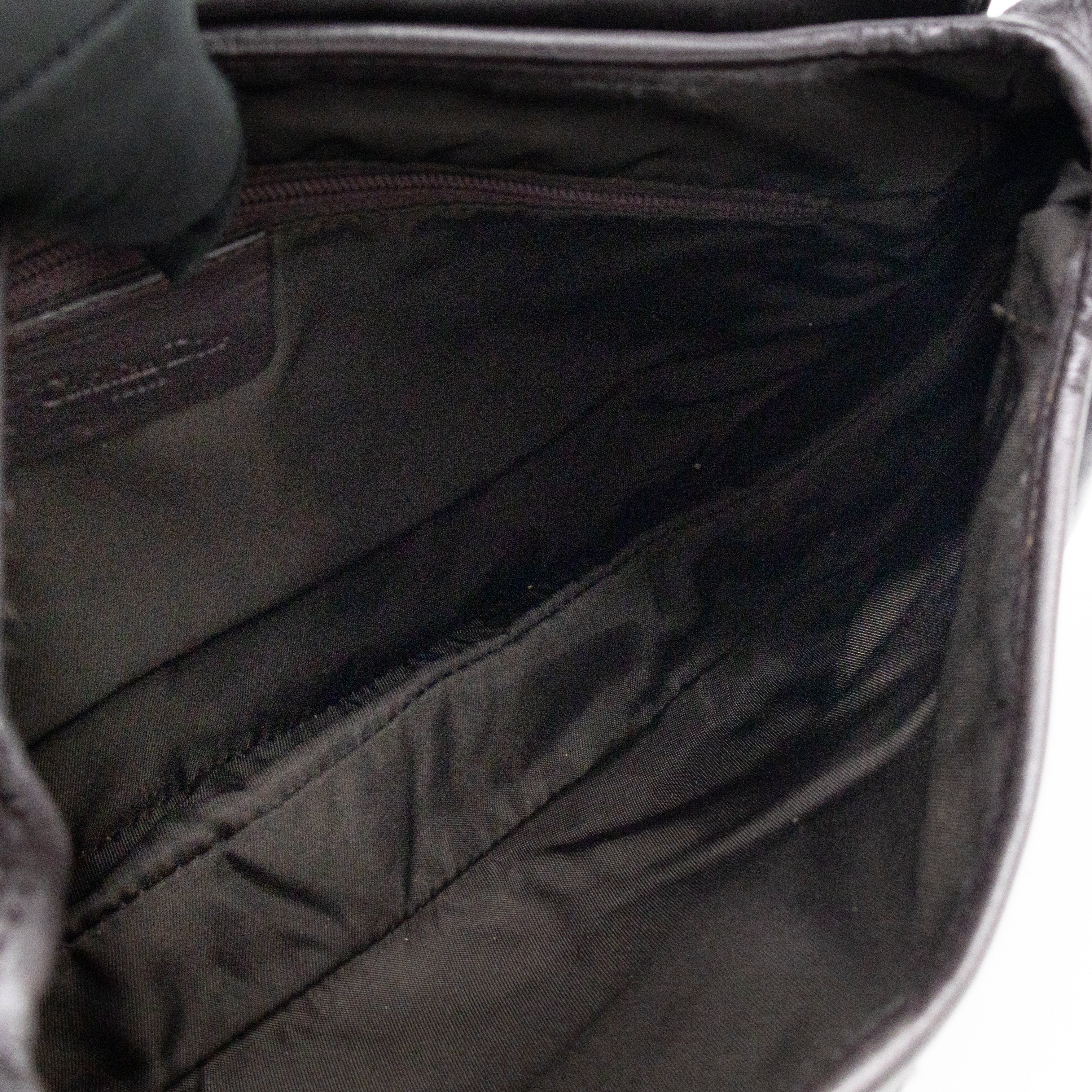 Double Saddle Bag Dark Brown Leather