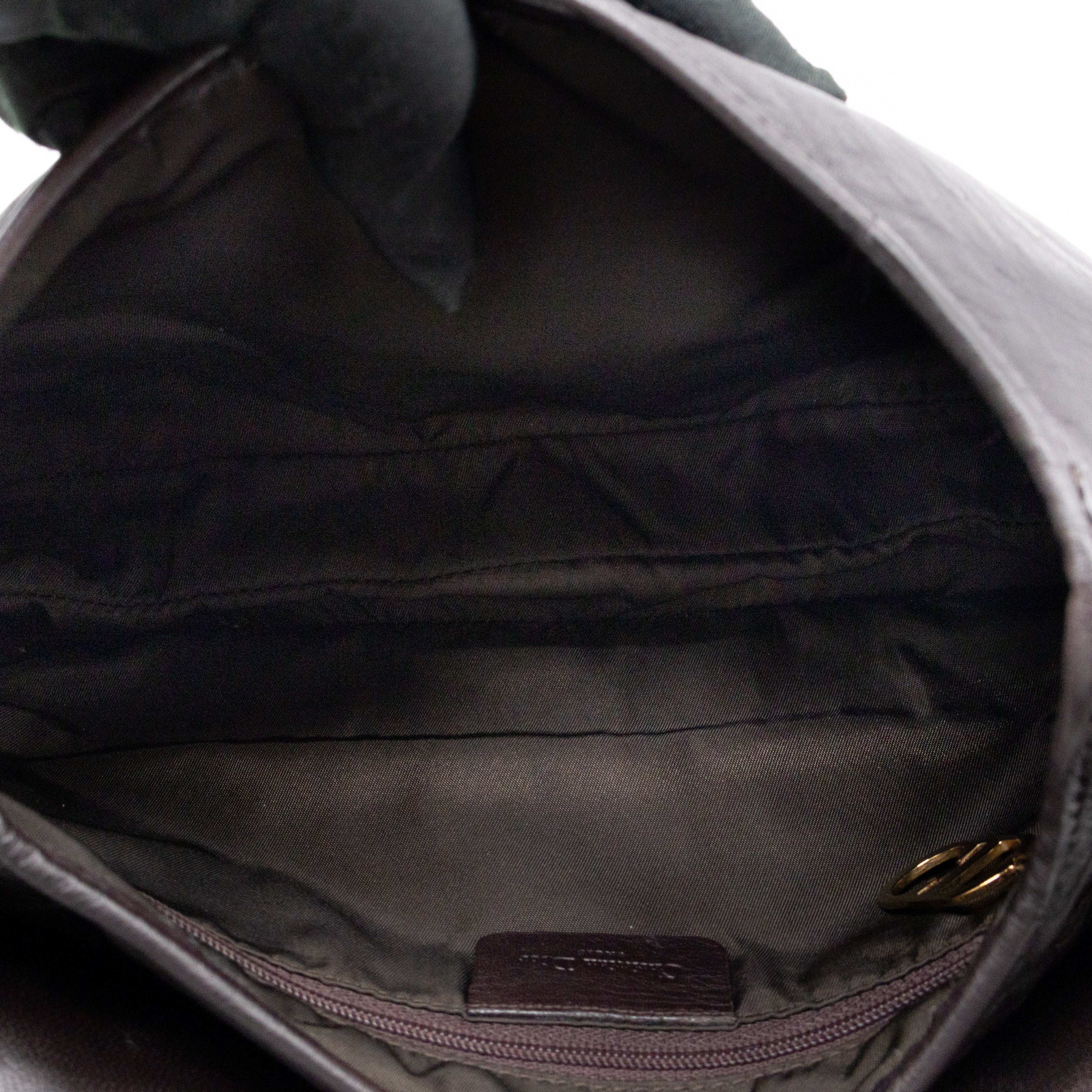 Double Saddle Bag Dark Brown Leather