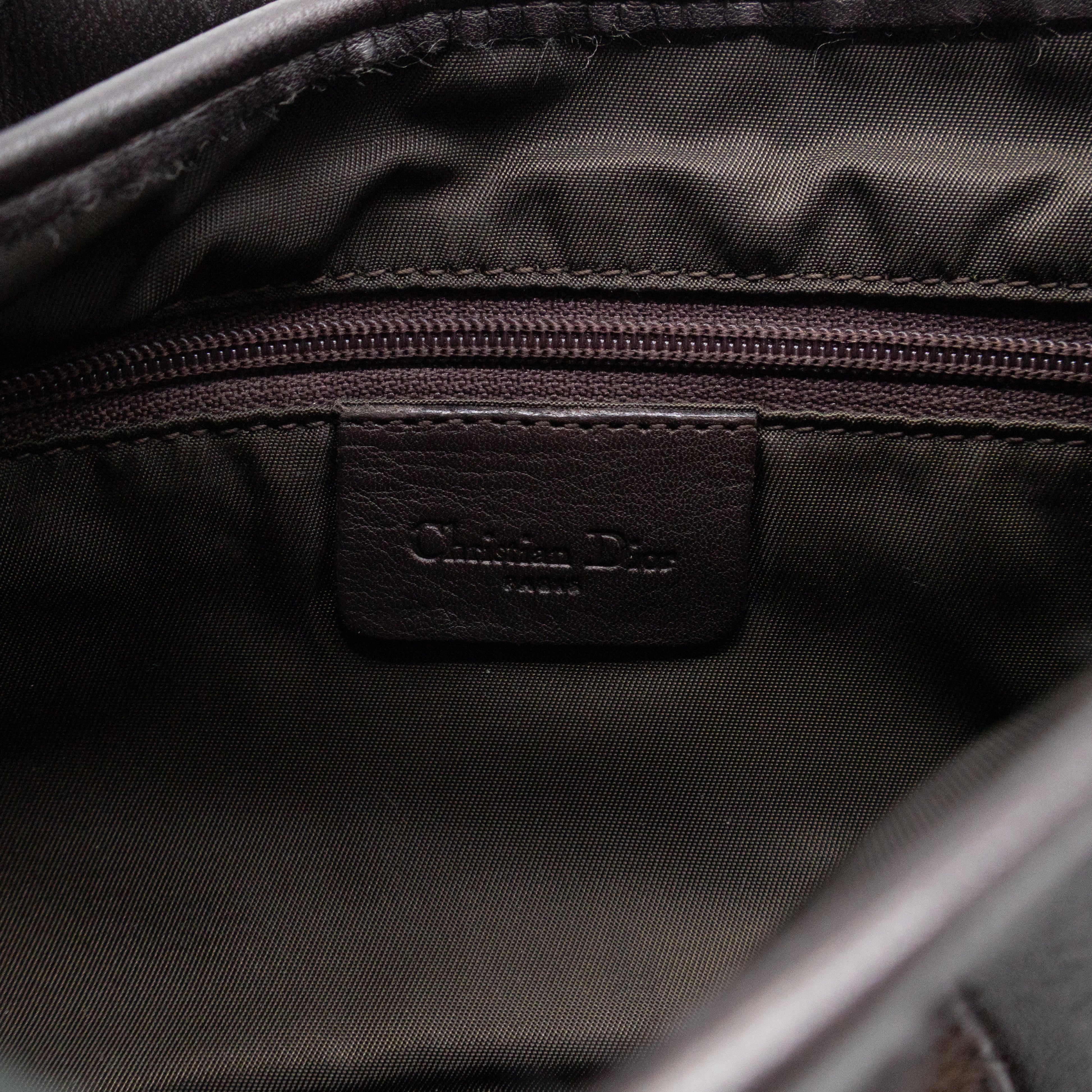 Double Saddle Bag Dark Brown Leather