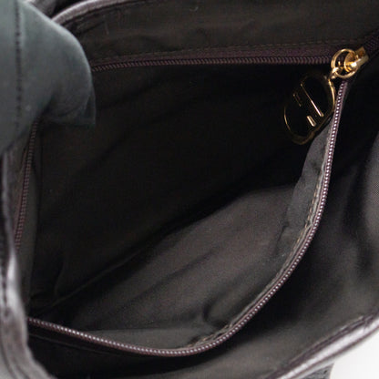Double Saddle Bag Dark Brown Leather