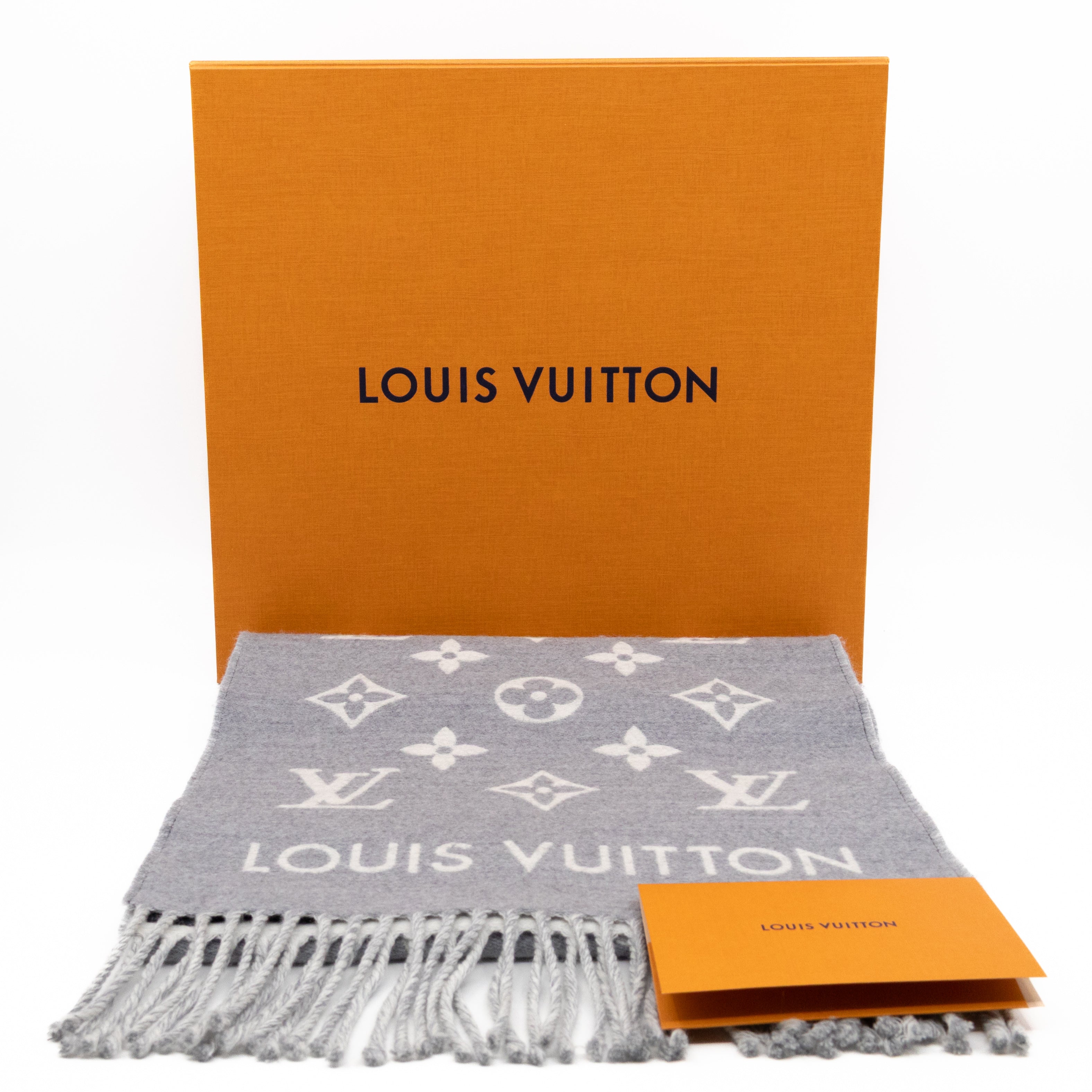 All About Monogram Scarf Gris Clair