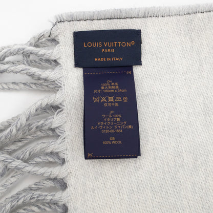 All About Monogram Scarf Gris Clair