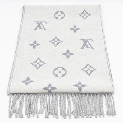 All About Monogram Scarf Gris Clair