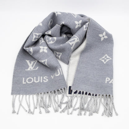 All About Monogram Scarf Gris Clair