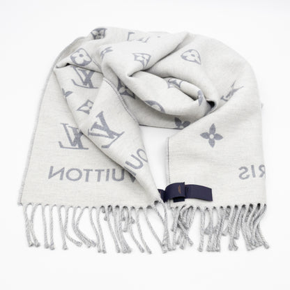All About Monogram Scarf Gris Clair