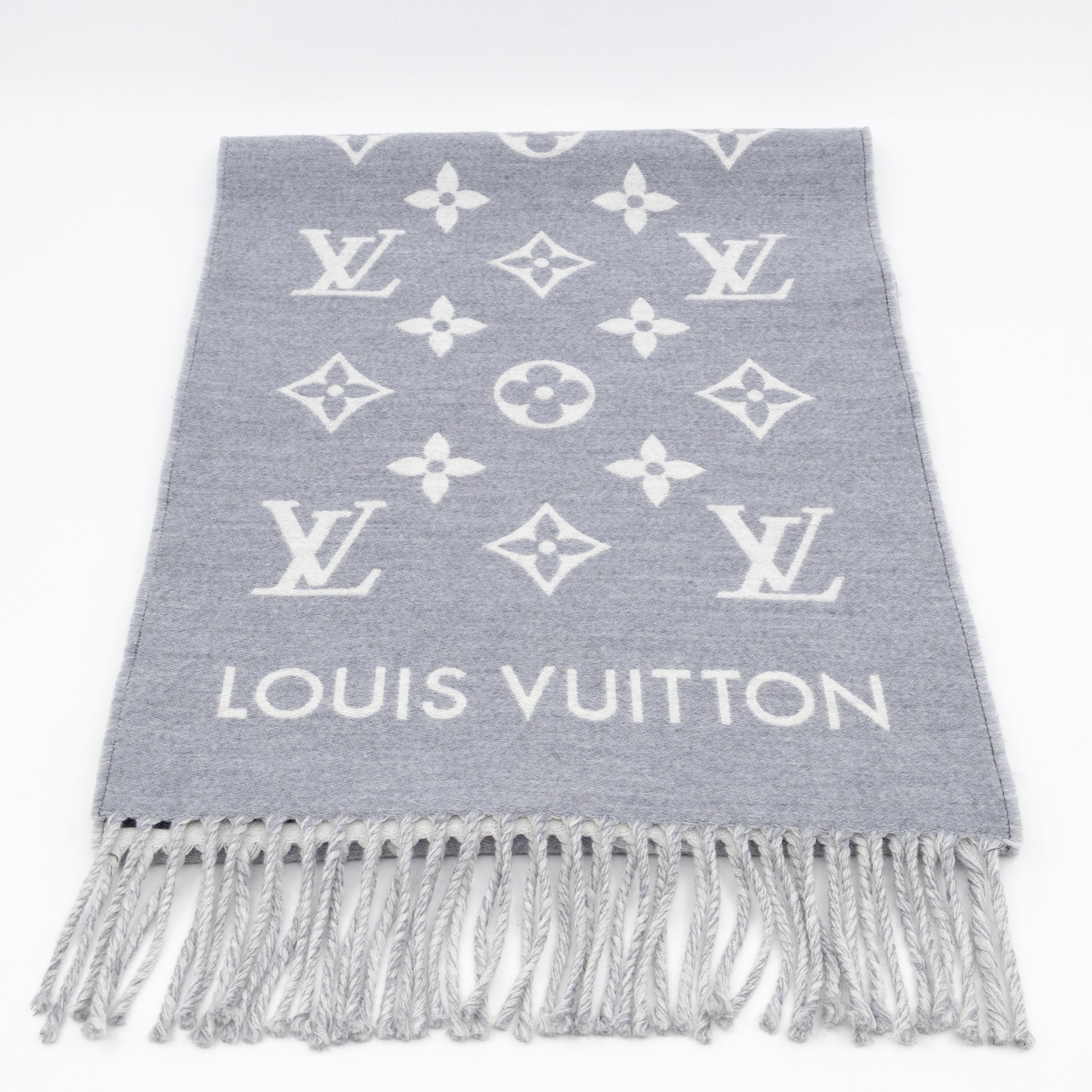 All About Monogram Scarf Gris Clair