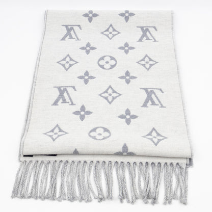 All About Monogram Scarf Gris Clair