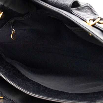 Vintage CC Flap Tote Black Caviar