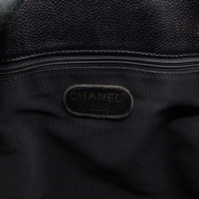 Vintage CC Flap Tote Black Caviar