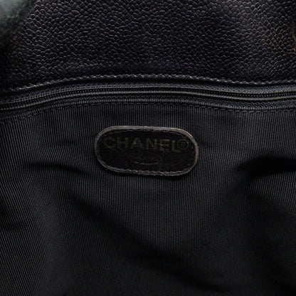 Vintage CC Flap Tote Black Caviar