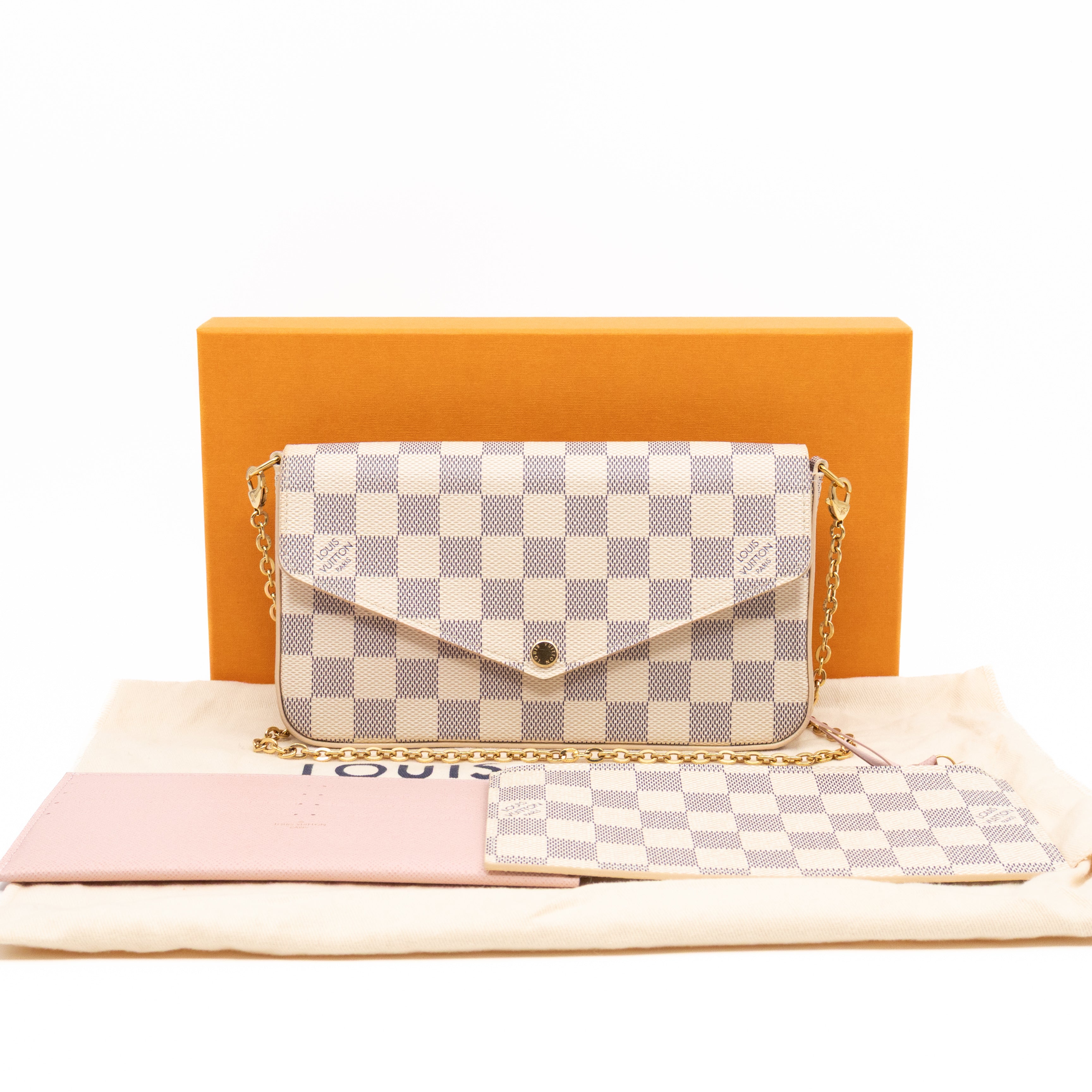 Pochette Felicie Damier Azur
