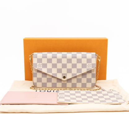 Pochette Felicie Damier Azur