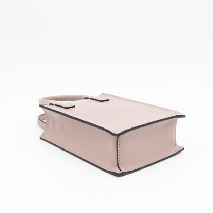 Mini VLogo Walk Tote Poudre Calfskin Leather
