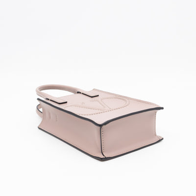 Mini VLogo Walk Tote Poudre Calfskin Leather