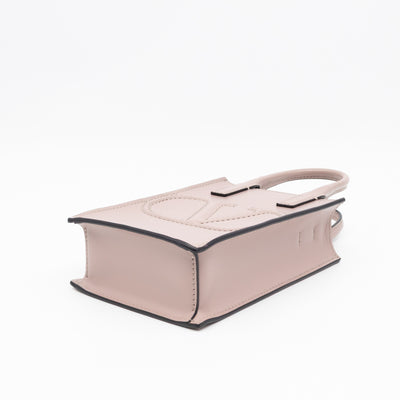 Mini VLogo Walk Tote Poudre Calfskin Leather