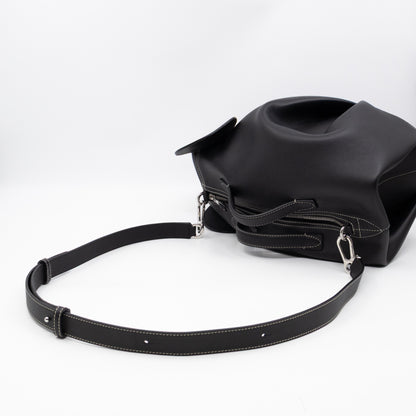 Large Elephant Bag Black Leather