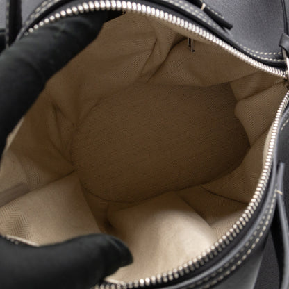Large Elephant Bag Black Leather