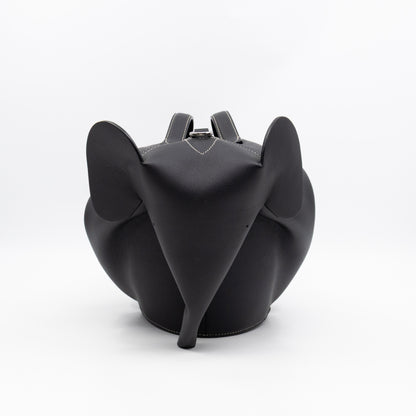 Large Elephant Bag Black Leather