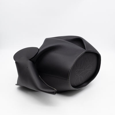 Large Elephant Bag Black Leather