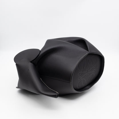 Large Elephant Bag Black Leather