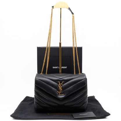 Loulou Small Black Leather