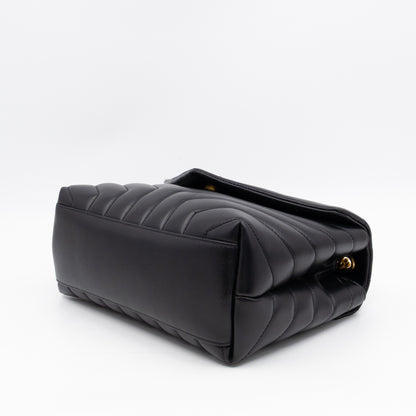 Loulou Small Black Leather