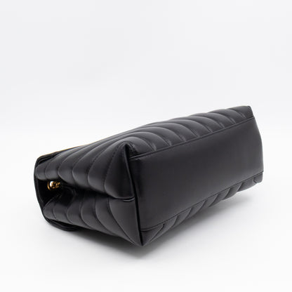 Loulou Small Black Leather
