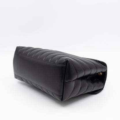 Loulou Small Black Leather