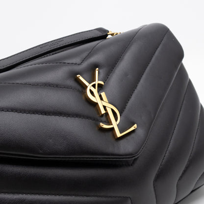 Loulou Small Black Leather