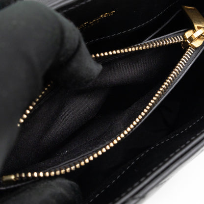 Loulou Small Black Leather