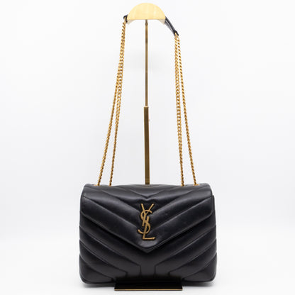 Loulou Small Black Leather